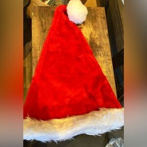 🎄XMAS26 - Festive Red Santa Hat with White Trim (adult large)